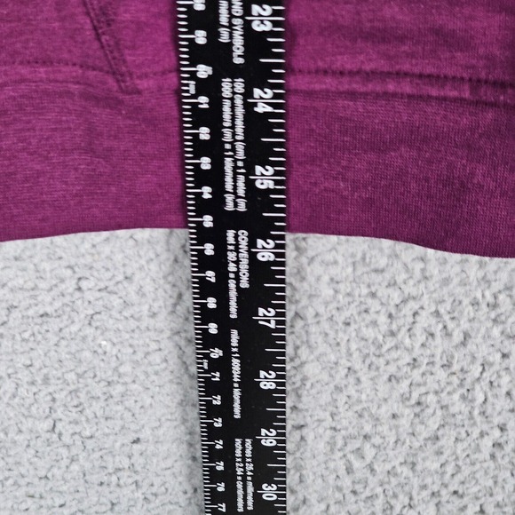 NWT ORVIS Sweater Womens Small Hoodie Burgundy Gray White Striped - Picture 3 of 11